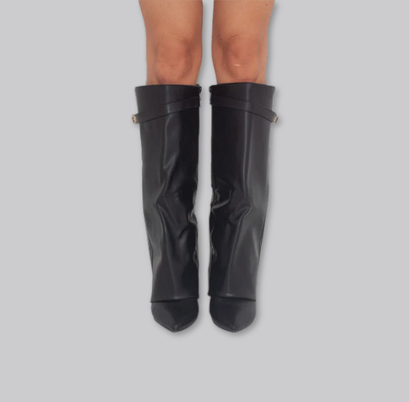 Verona Luxe Boots Kunstleder - Schwarz