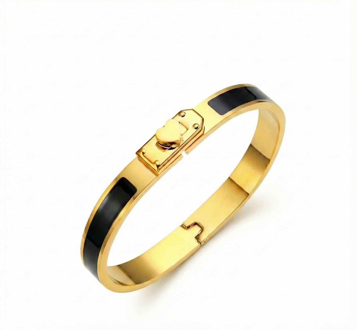 Klassik Armreif Schwarz