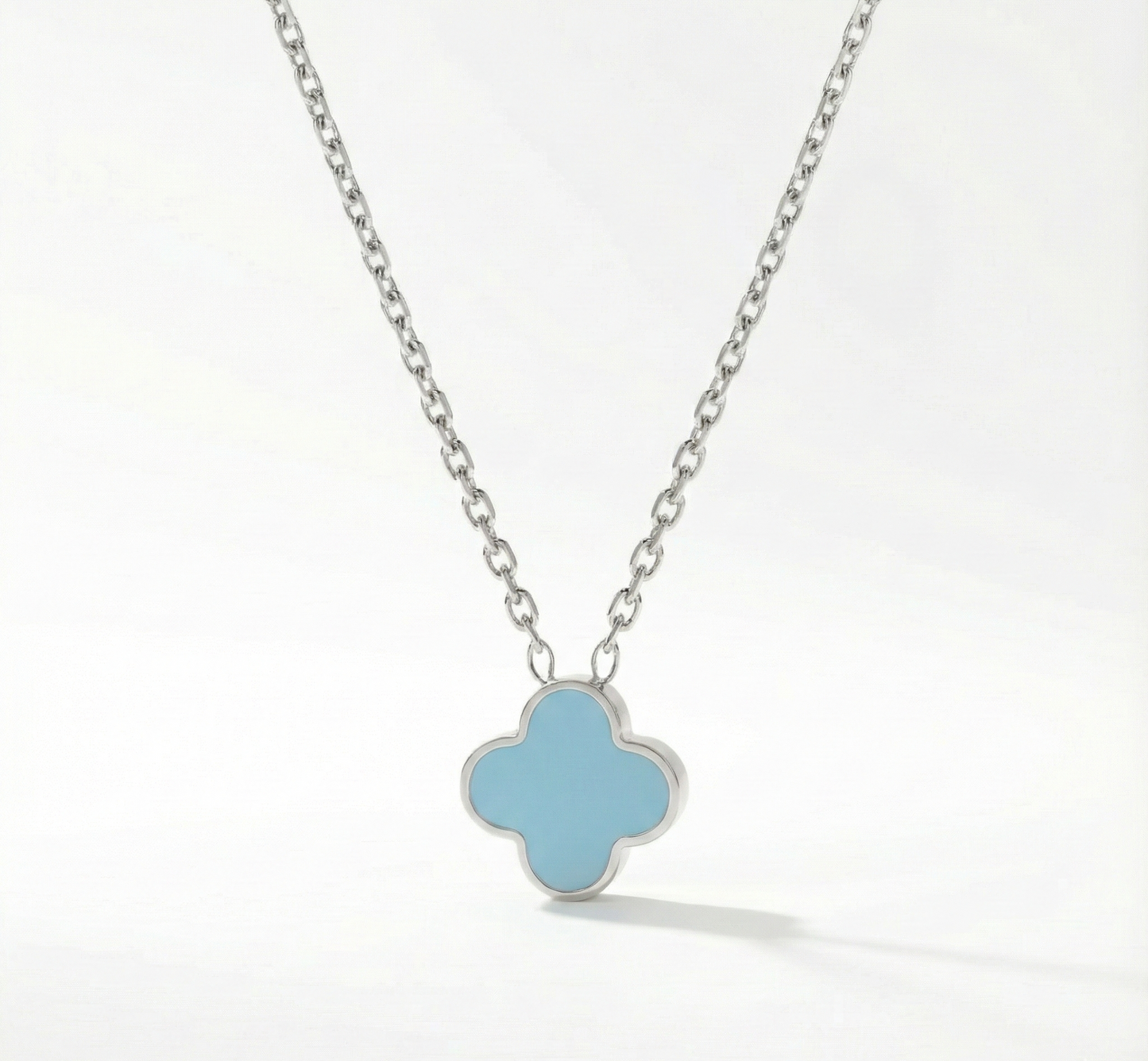 Baby Blaue Kleeblatt Kette