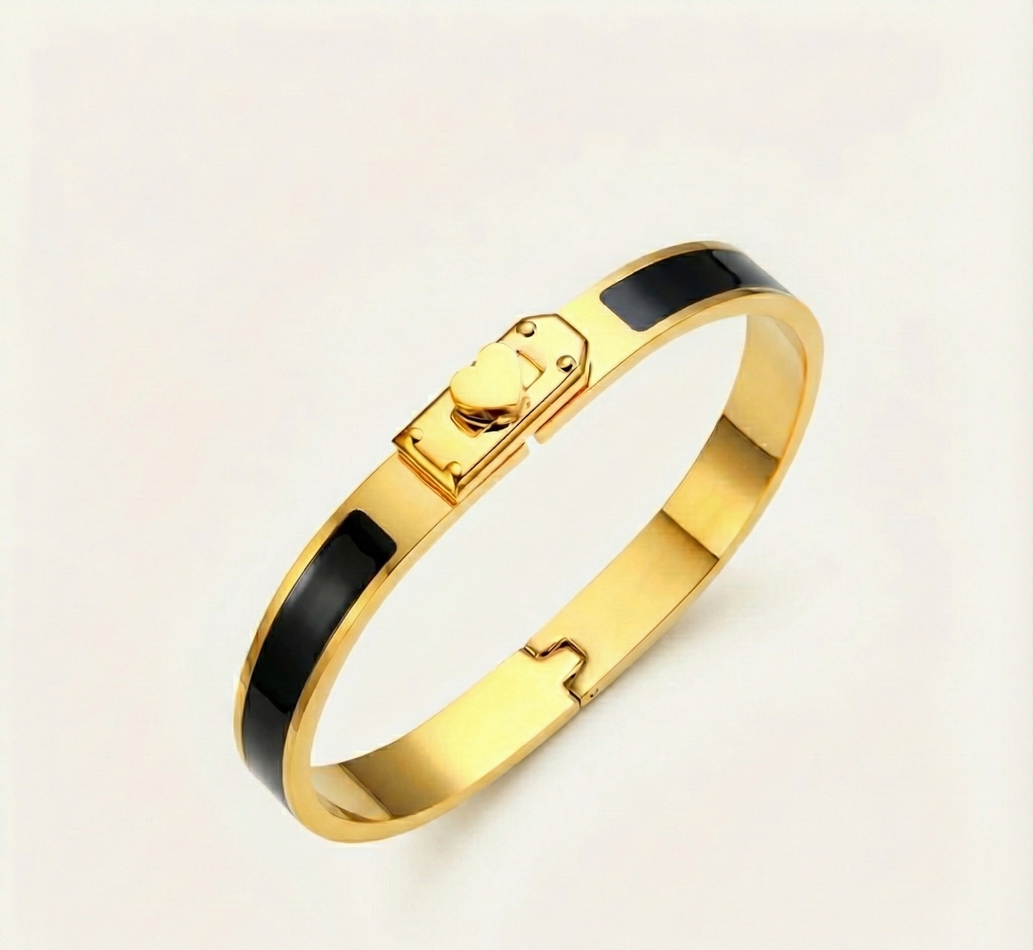 Klassik Armreif Schwarz