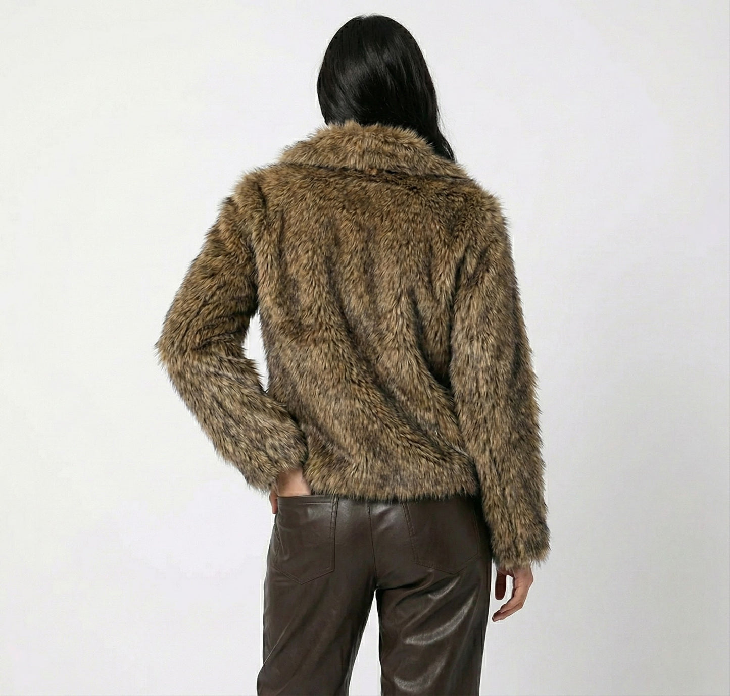 Weiche Faux Fur Jacke