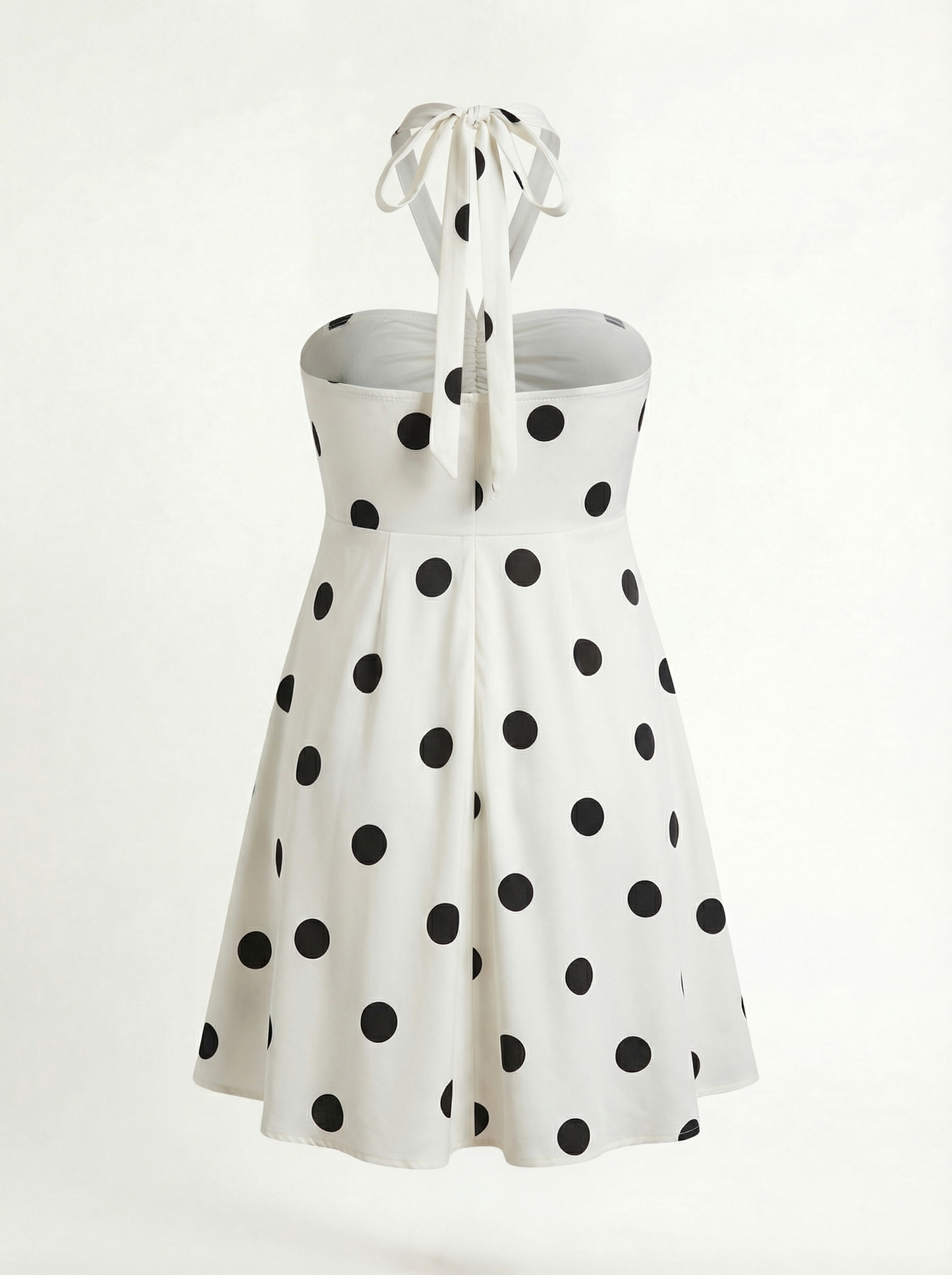 Punkte-Kleid mit Neckholder