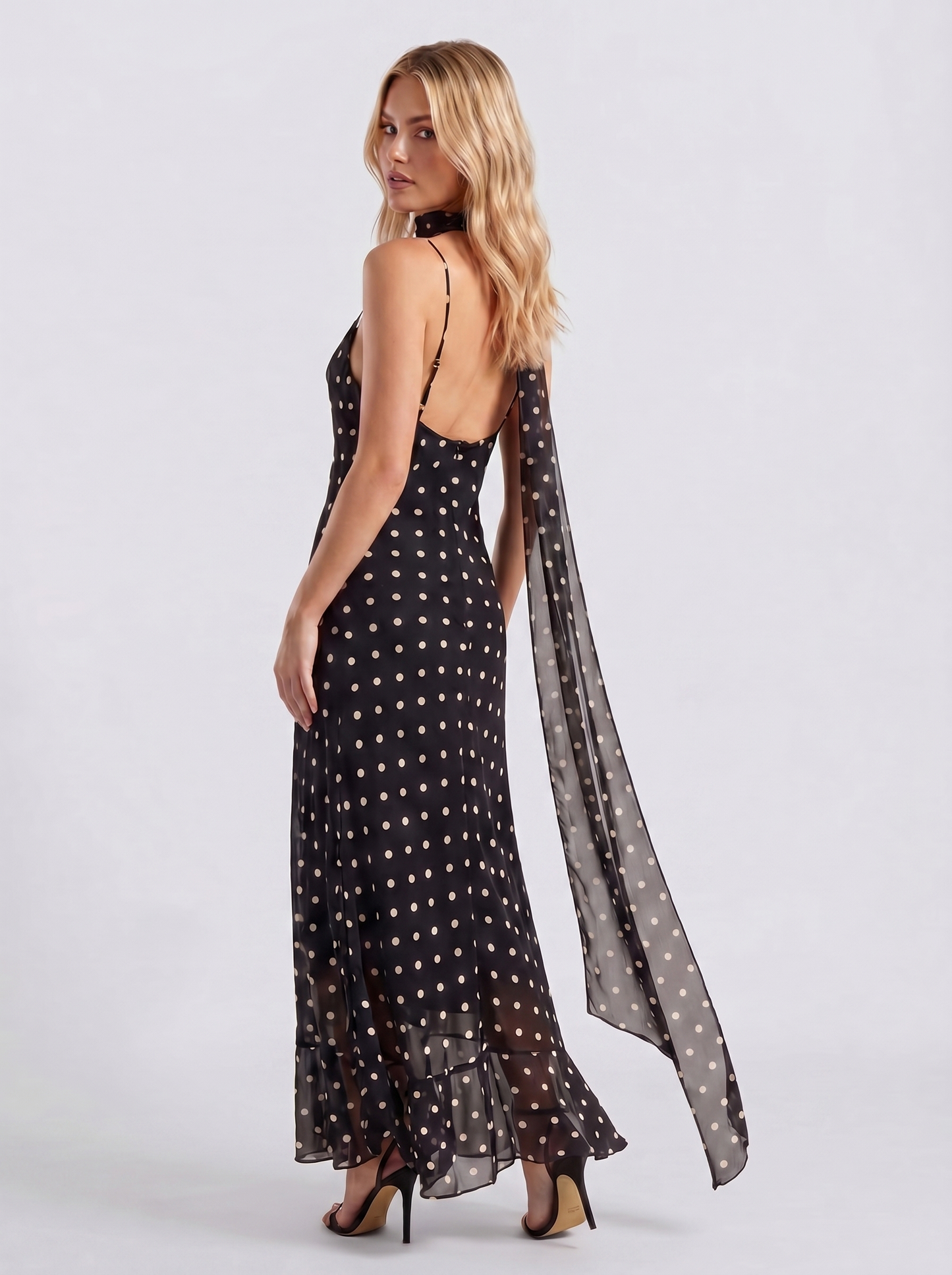 CYLIA I Chiffon Polka
