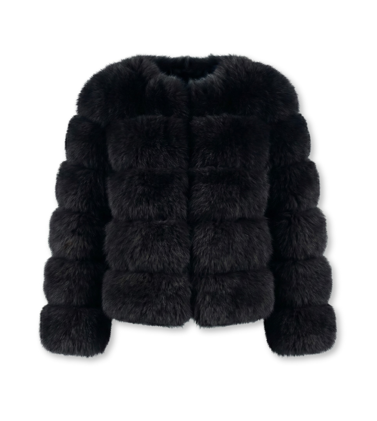 Eleganter Faux-Fur Mantel