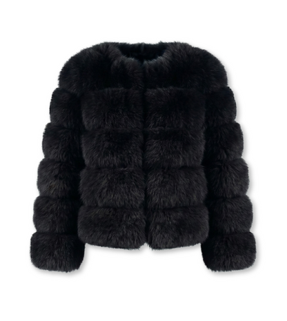 Eleganter Faux-Fur Mantel