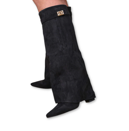 Verona Luxe Boots festes Wildleder - Schwarz