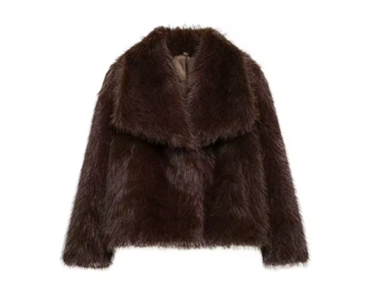 Weiche Faux Fur Jacke