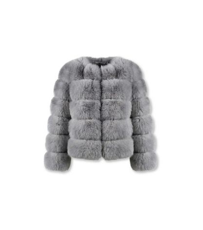 Eleganter Faux-Fur Mantel