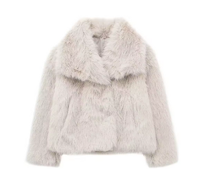 Weiche Faux Fur Jacke