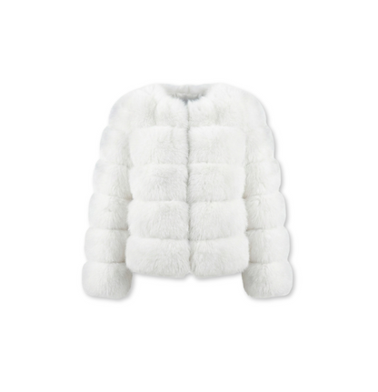 Eleganter Faux-Fur Mantel