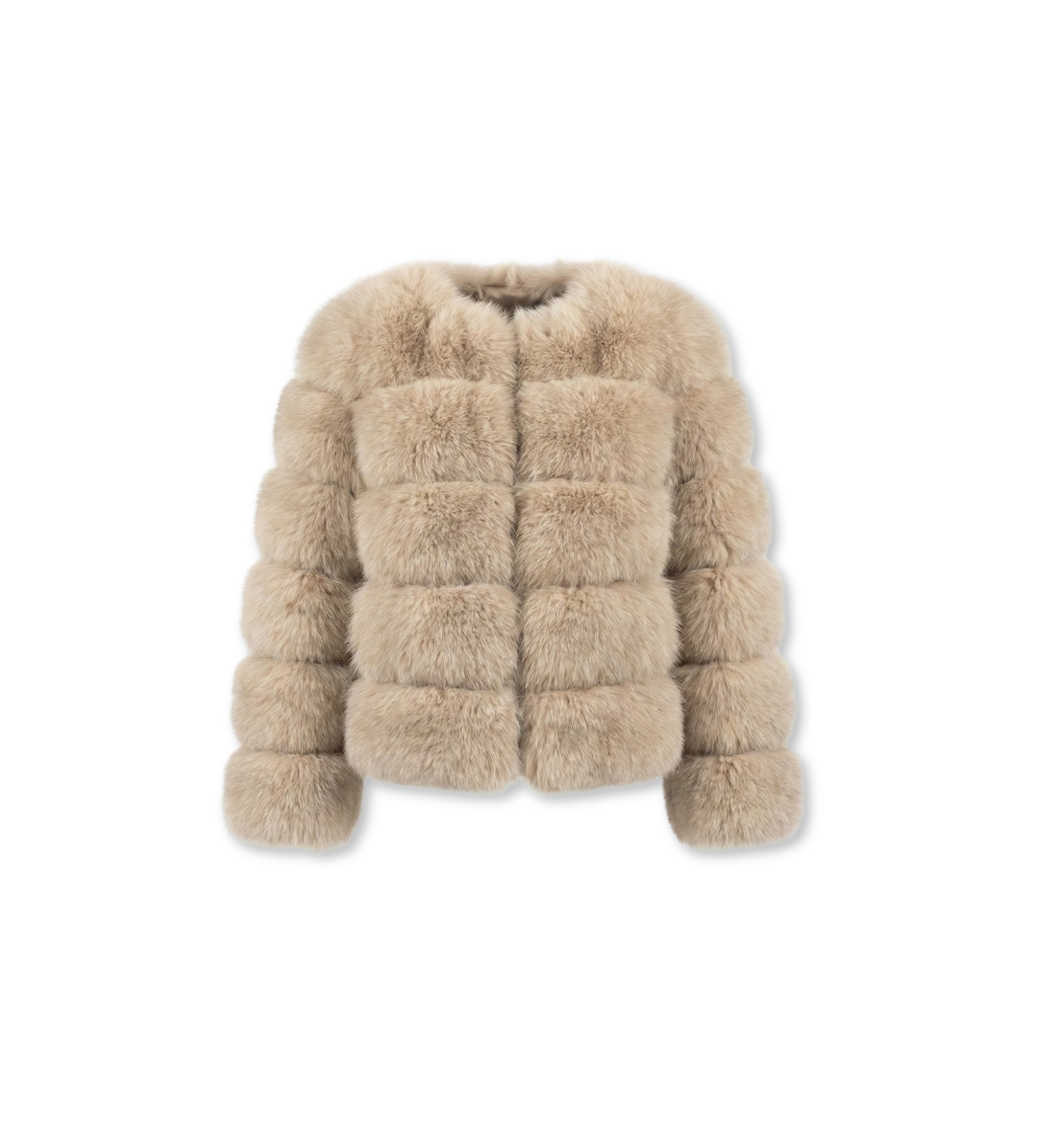 Eleganter Faux-Fur Mantel