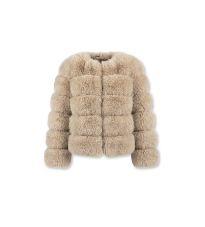 Eleganter Faux-Fur Mantel