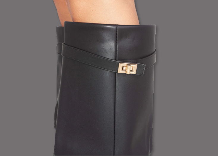 Verona Luxe Boots Kunstleder - Schwarz