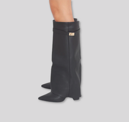 Verona Luxe Boots Kunstleder - Schwarz