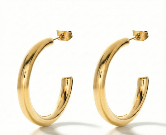 Statement-Glanz Creolen