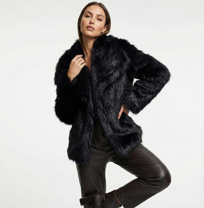Weiche Faux Fur Jacke