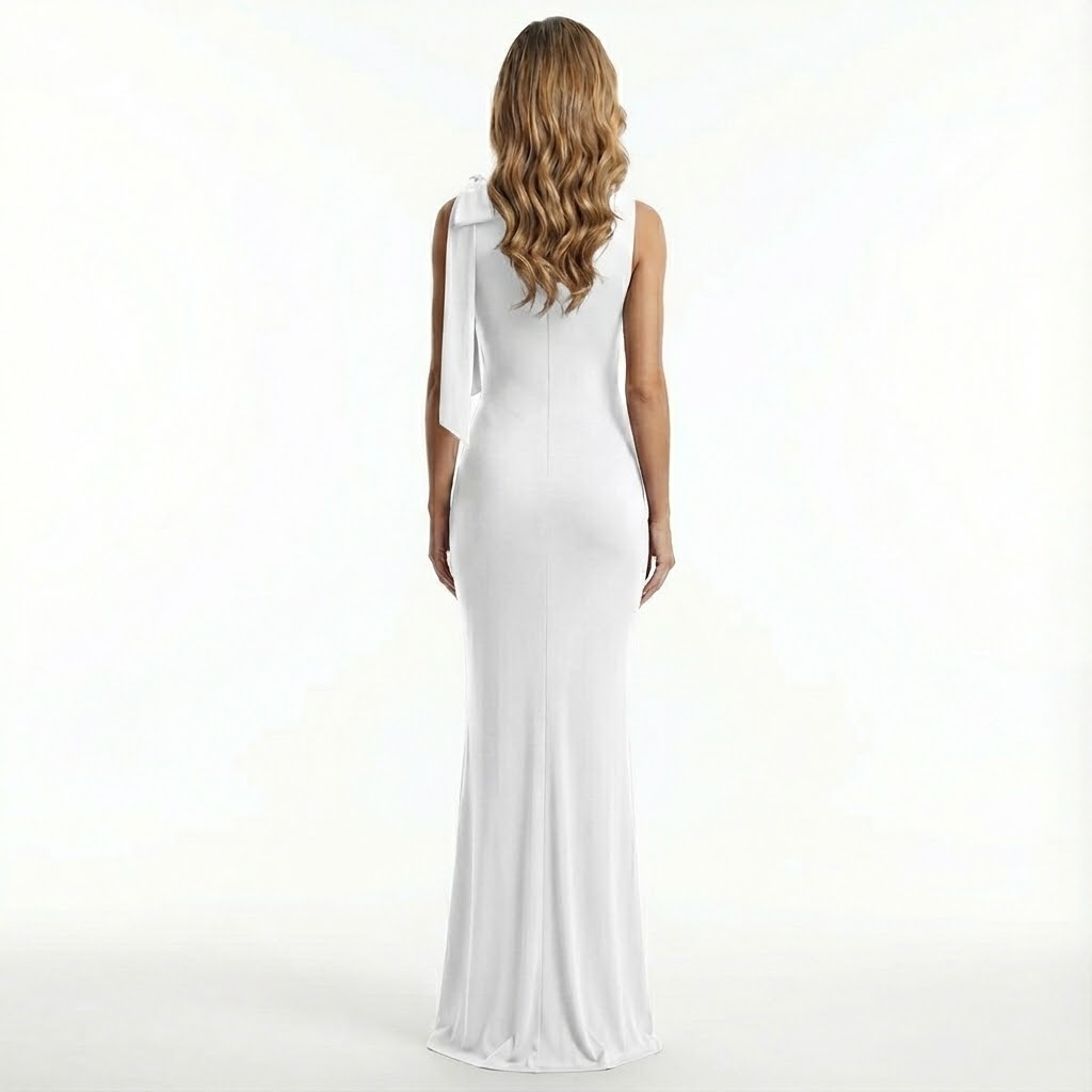 Aurelia Satin-Maxikleid