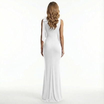 Aurelia Satin-Maxikleid