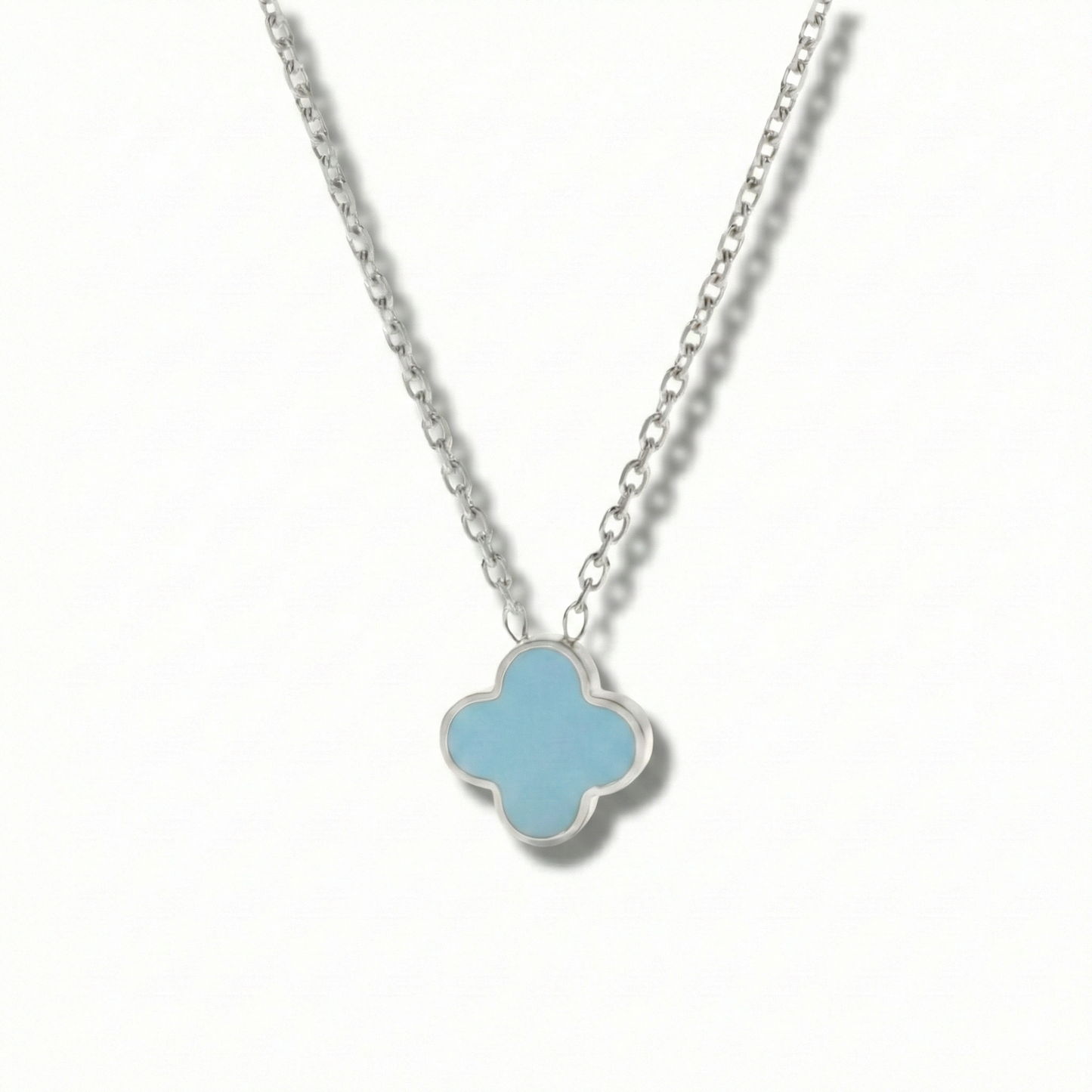 Baby Blaue Kleeblatt Kette