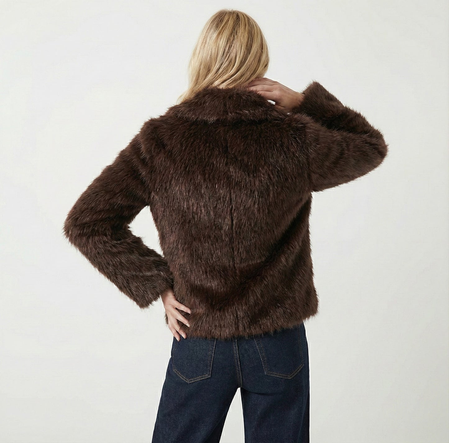 Weiche Faux Fur Jacke