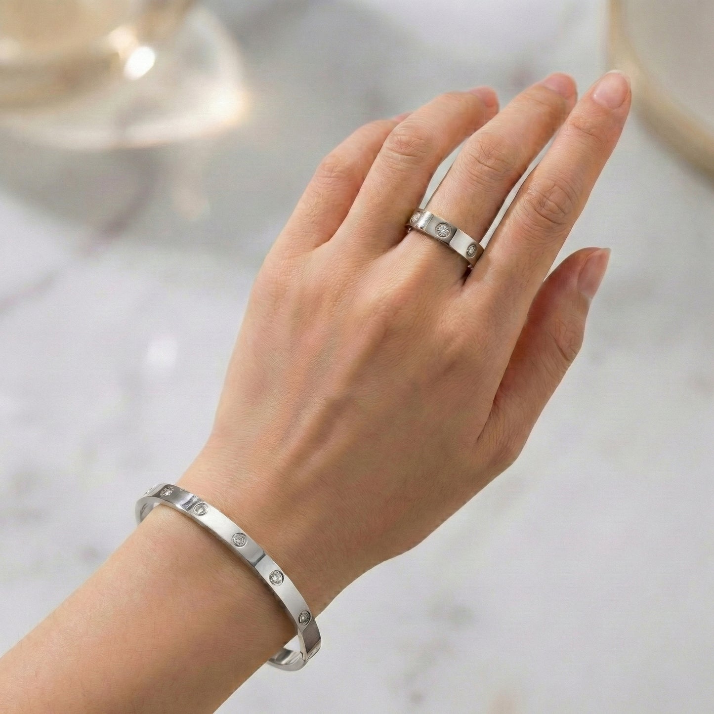 Kristall Armreif Lumina