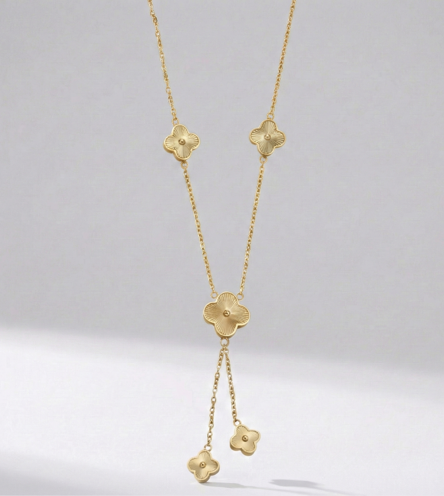 Y-Kette mit Kleeblättern