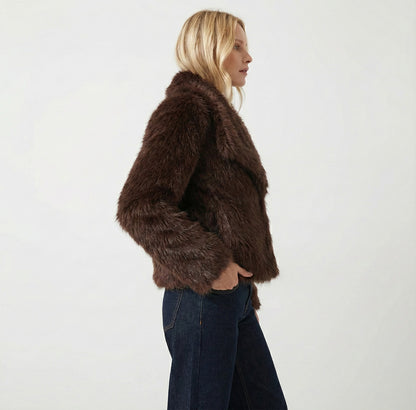 Weiche Faux Fur Jacke