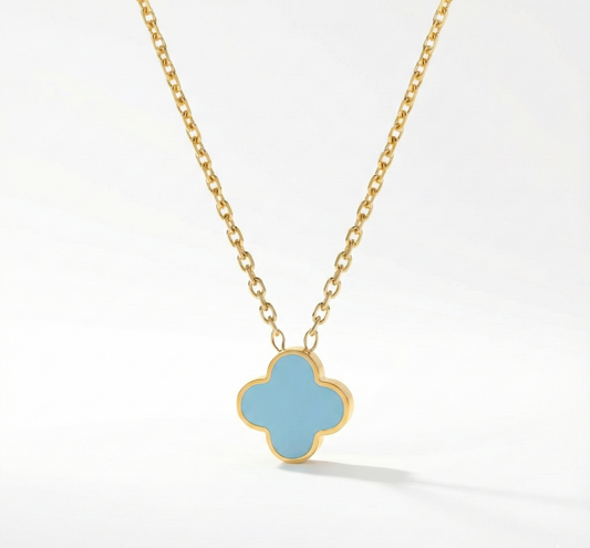 Baby Blaue Kleeblatt Kette