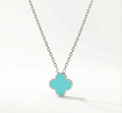 Türkise Kleeblatt Kette