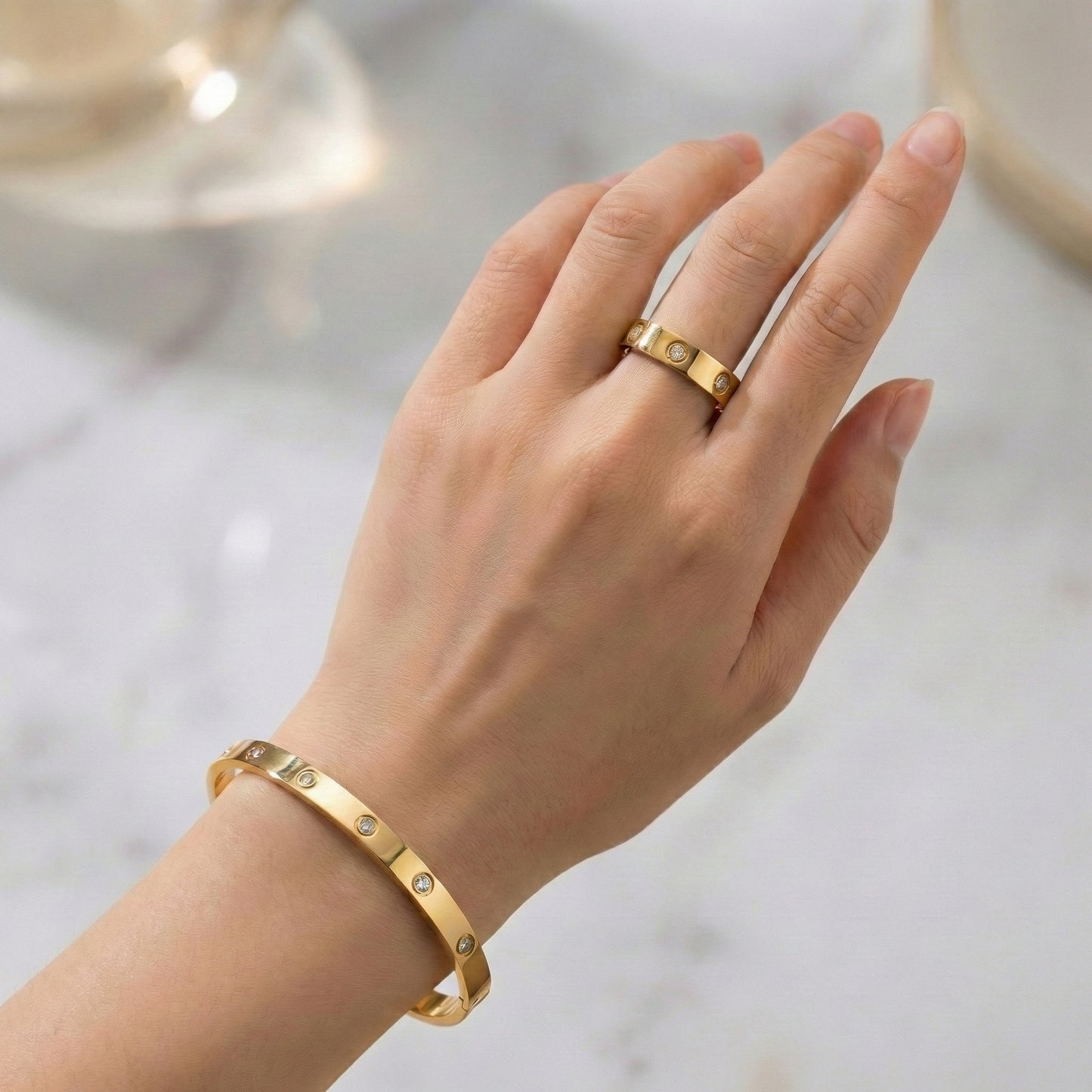 Kristall Armreif Lumina