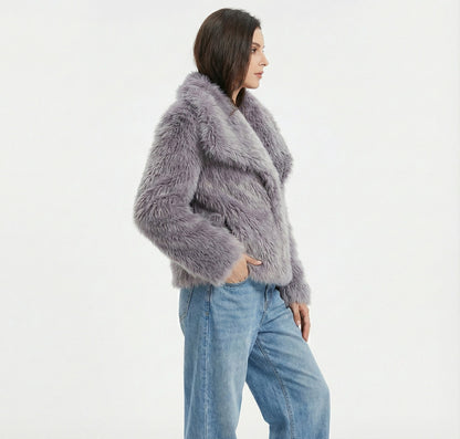 Weiche Faux Fur Jacke