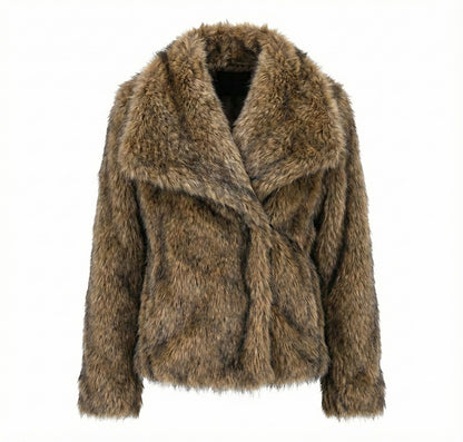 Weiche Faux Fur Jacke
