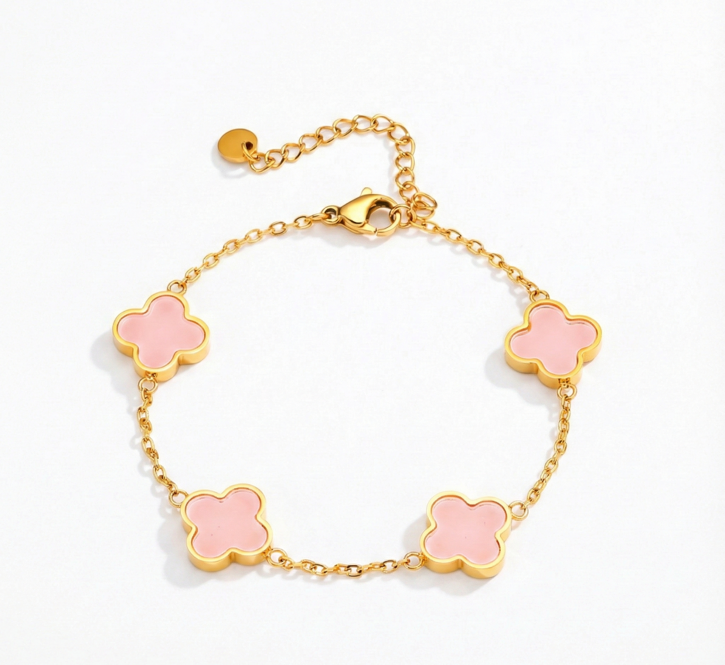 Kleeblatt Armband Rosé Gold