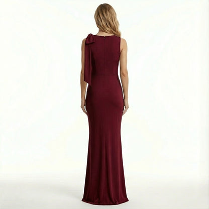 Aurelia Satin-Maxikleid