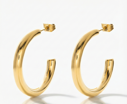 Statement-Glanz Creolen