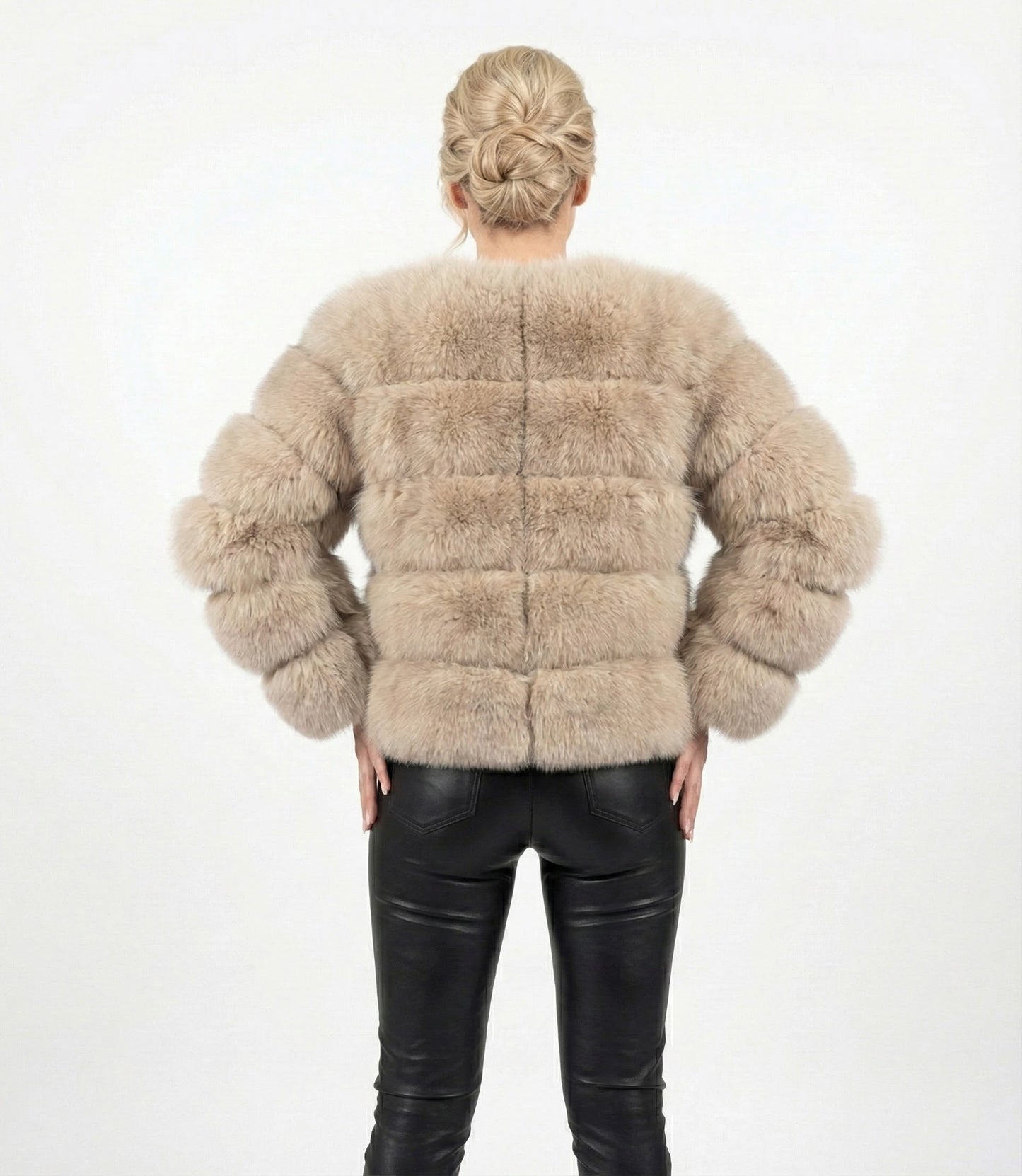 Eleganter Faux-Fur Mantel