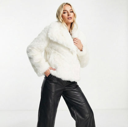 Weiche Faux Fur Jacke