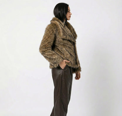 Weiche Faux Fur Jacke