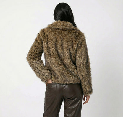 Weiche Faux Fur Jacke