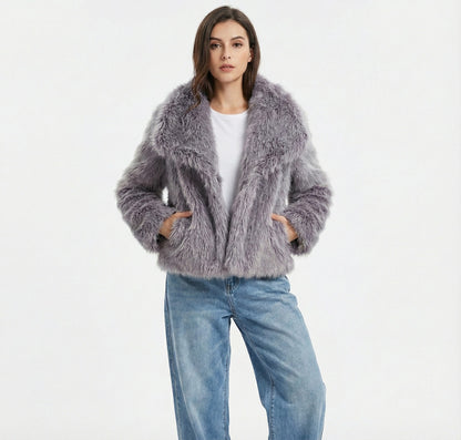 Weiche Faux Fur Jacke