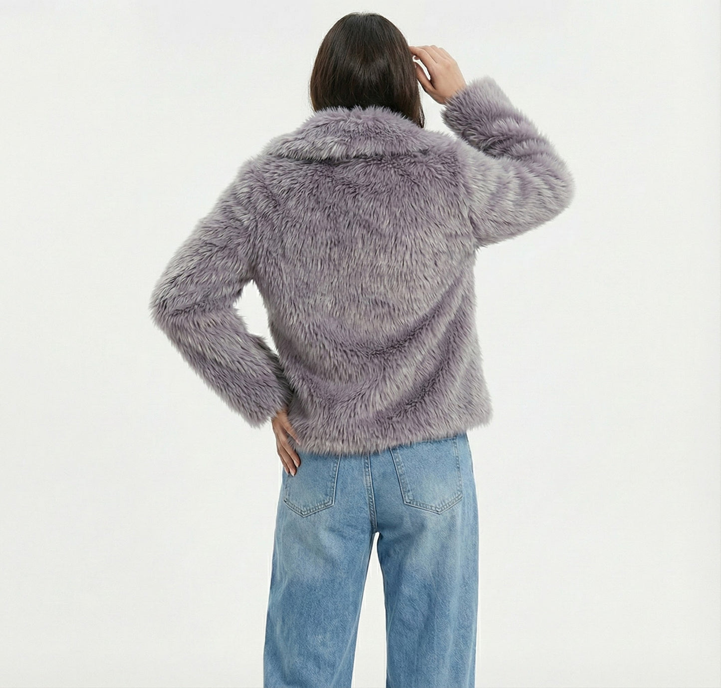 Weiche Faux Fur Jacke