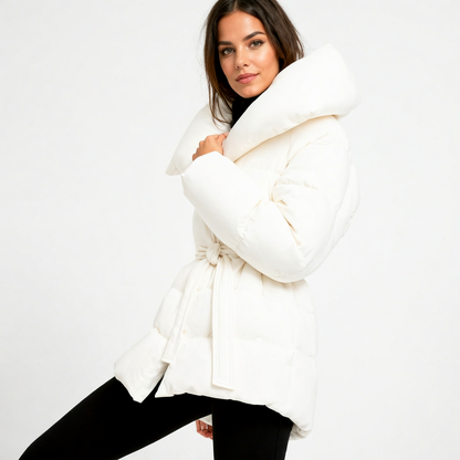 Steppjacke mit Gürtel