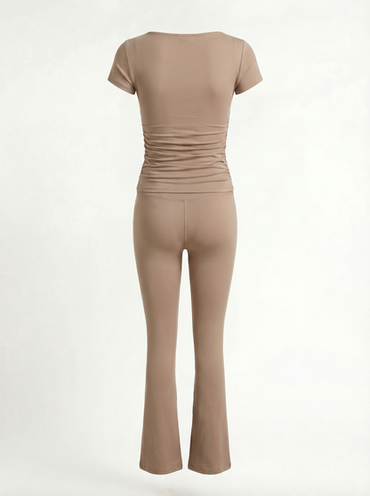 CYLIA I Beige V-Cut