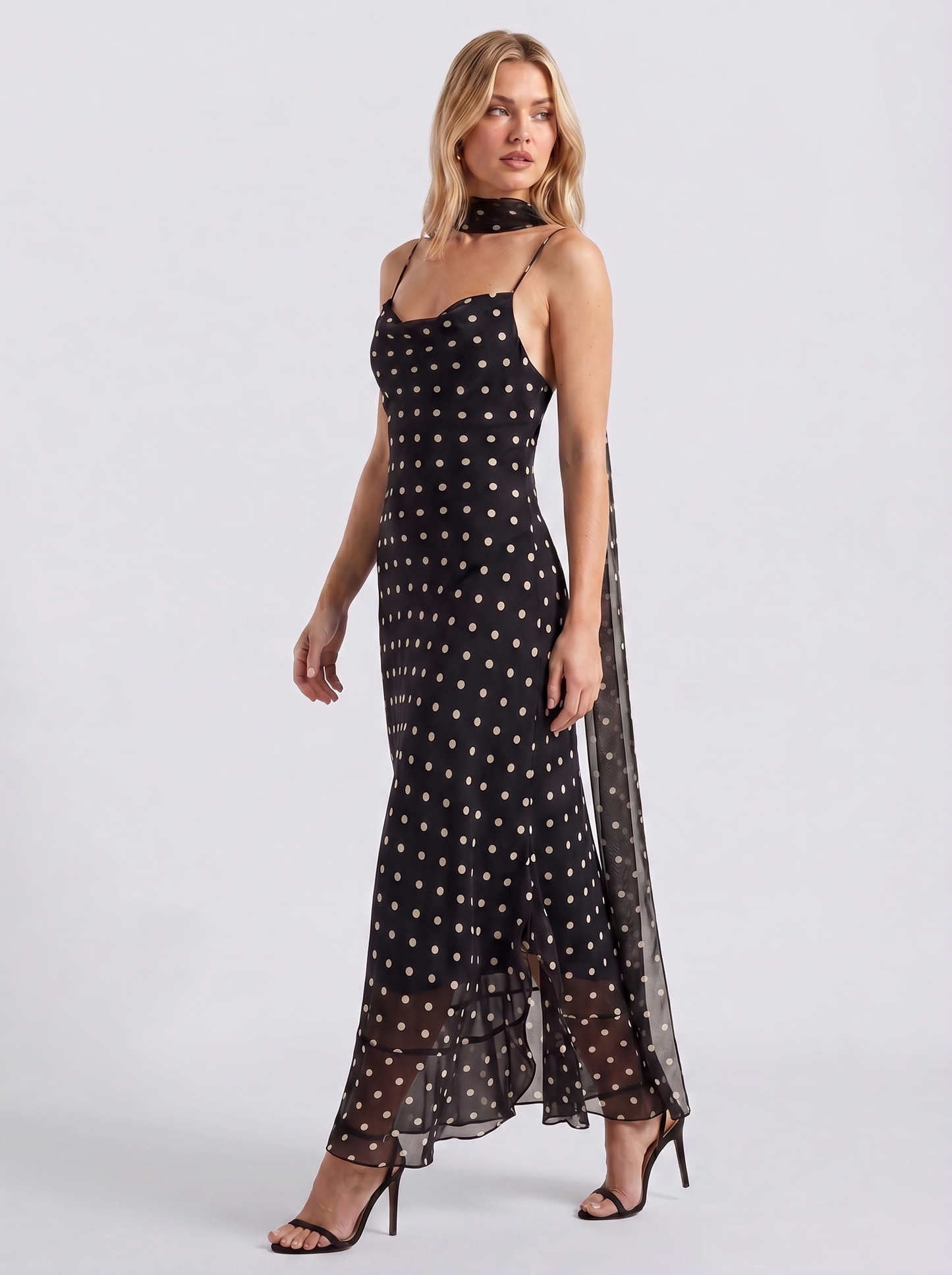 CYLIA I Chiffon Polka