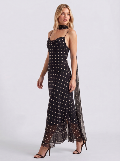 CYLIA I Chiffon Polka