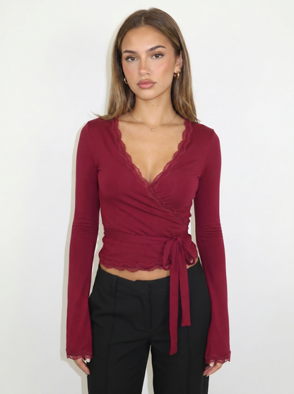 CYLIA I Wrap Top