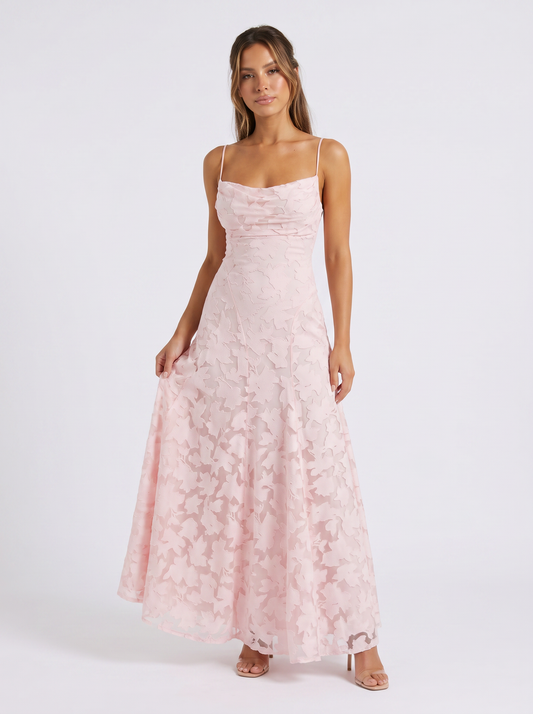 CYLIA I Cowl Lace Dress
