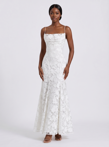 CYLIA I Cowl Lace Dress