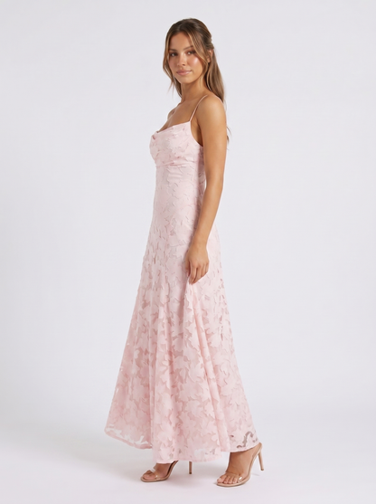 CYLIA I Cowl Lace Dress