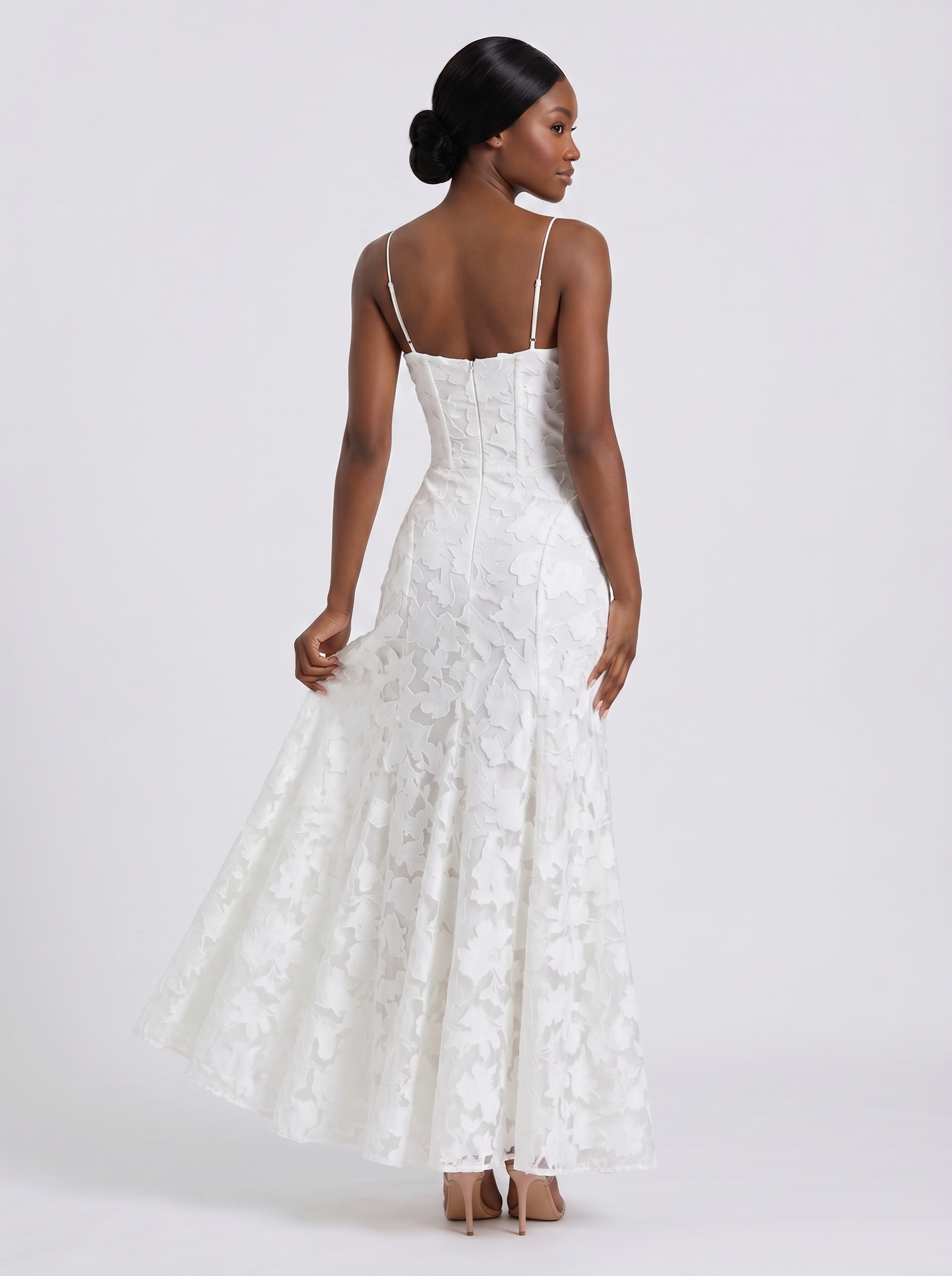 CYLIA I Cowl Lace Dress